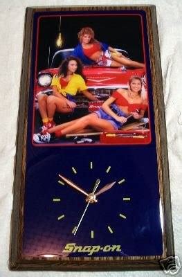snap  tools sexy bikini girl clock  collectible