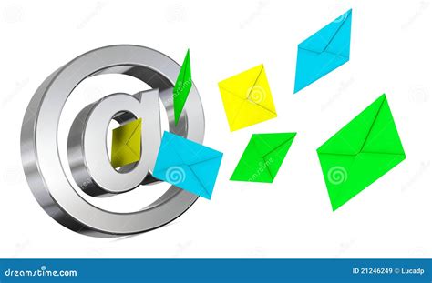 send  receive emails stock illustration image  design