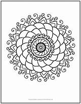 Mandala Coloring Mandalas Easy Pages Simple Patterns Cool Drawing Swirly Printable Sympa Print Kids Color Flower Just Zentangles Adults Therapy sketch template