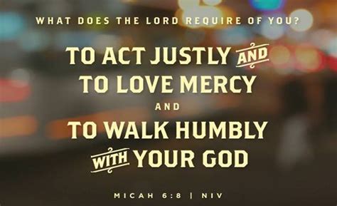 Scripture For Today Micah 6 8 ~ Your God