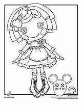 Coloring Lalaloopsy Pages Colouring Doll Cookie Coloriages Kids Printable sketch template