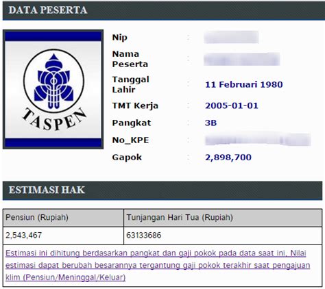 inilah  cek dana pensiun  tunjangan hari tua pns berita pendidikan