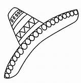 Sombrero Sombreros Mexicano Mexicanos Charro Revolucionario Gorro Ala sketch template