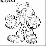 Knuckles Sonic Getcolorings Printable sketch template