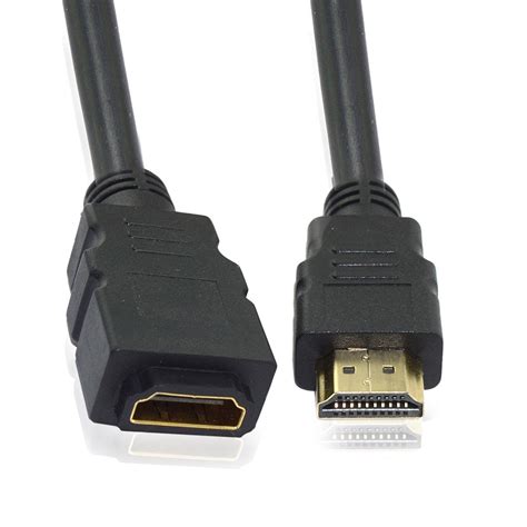 black andtronics hdmi male female extension cable packaging type poly rs  unit id
