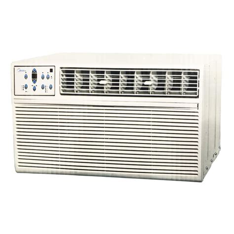 midea  btu  volt window heat  cool air conditioner  remote  white