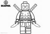 Deadpool Colorear Minifigure Wasp Hobi Divyajanani Babi sketch template