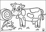Coloring Pages Animals Kids Cow1 sketch template