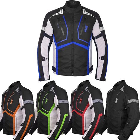 hwk motorcycle jacket  men cordura motorbike racing biker riding breathable ce armored