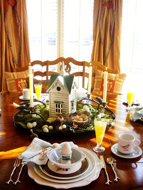 easy diy tablescapes  easter