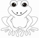 Frog Template Templates Animal Shape Dot Coloring sketch template