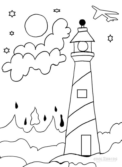 printable lighthouse coloring pages  kids coolbkids