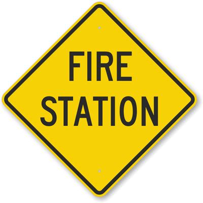 fire station sign fire department sign sku