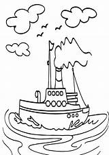 Steamship Coloring Pages sketch template