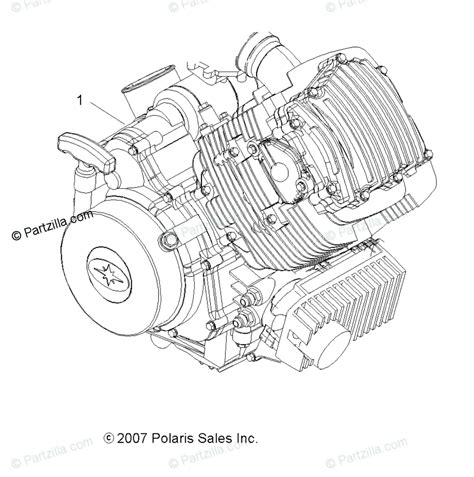 polaris atv  oem parts diagram  engine short block partzillacom