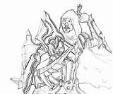 Demon Diablo Terror Hunter Coloring Pages Printable sketch template