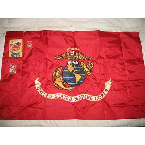 3x5 embroidered sewn usmc marines double sided nylon flag 3 x5 usa