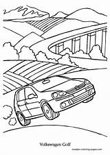Coloring Pages Golf Volkswagen Automobile Comments Print sketch template