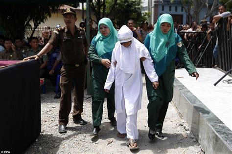 unmarried couples in aceh indonesia flogged for going on a date