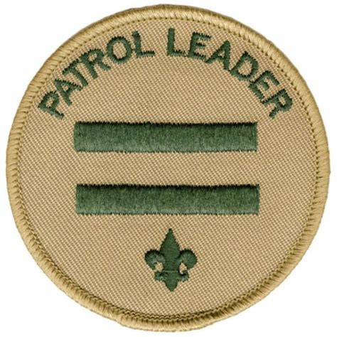 patrol leader patch bsa cac scout shop