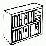 Clipart Bookshelf Shelf Books Book Drawing Bw School Getdrawings Clipground sketch template