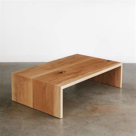 ash coffee table   elko hardwoods modern  edge furniture