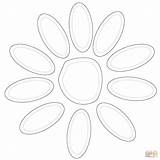 Scout Scouts Petal Margherita Petali Stokrotki Disegno Stampare sketch template