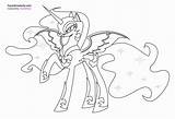 Pony Coloring Little Moon Nightmare Pages Luna Princess Cadence Printable Magic Color Friendship Mlp Twilight Coloring99 Print Girls Character Cute sketch template