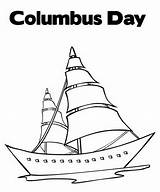 Coloring Ships Columbus Pages sketch template