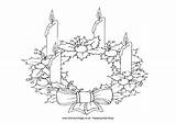 Coloring Advent Wreath Pages sketch template