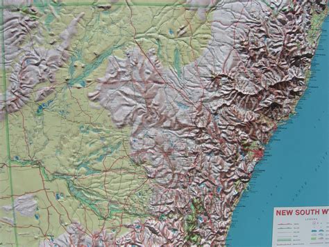 relief map   south wales nsw  maps