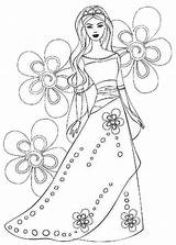 Coloring Pages Princess Flower Popular Princesses Coloringhome sketch template
