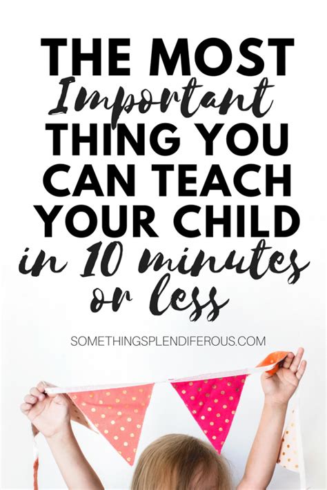 important    teach  child   minutes