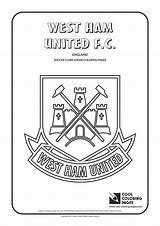 Coloring Pages Ham West Logo Soccer Logos United Cool Clubs Football Teams Drawing Manchester College Belgium Fc Blazers Portland Trail sketch template