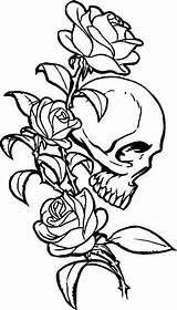 Skulls Crosses Anchors Cross Colouring sketch template