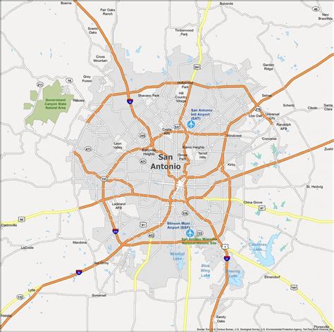 map  san antonio texas gis geography