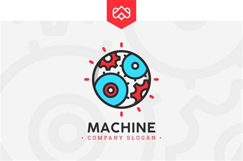 machine logo logo templates creative market