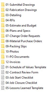 organize project folders  files  template included