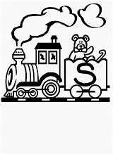 Alfabeto Tren Trenzinho Paginas Bambini sketch template