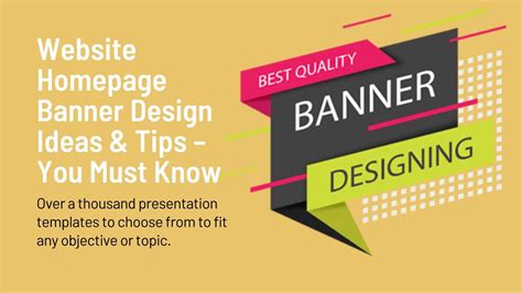 website homepage banner design ideas  tips