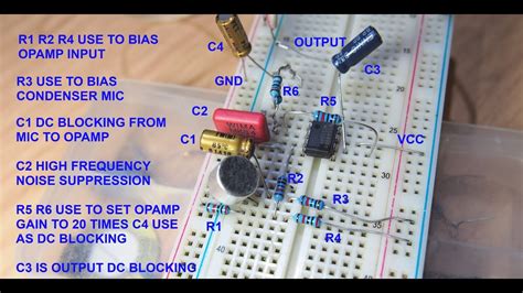 electret microphone preamplifier wiring diagram  test youtube