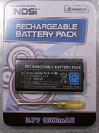 rechargeable battery pack   nintendo dsi