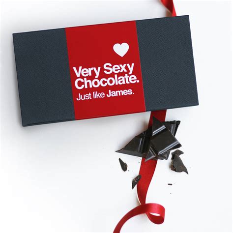 Very Sexy Personalised Chocolate Bar Box Set By Quirky Chocolate