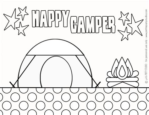 camping coloring page  petite party studio camping coloring pages