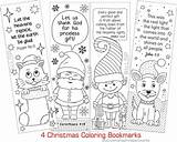 Christmas Bible Bookmarks Verses Markers sketch template