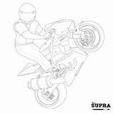 Gsxr Motorrad sketch template