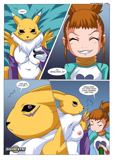 renamon s blog 2 renamon plays with one of her fucktoys… when she gets busted by rika