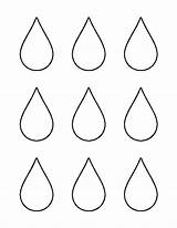 Template Raindrop Printable Pattern Small Raindrops Coloring Outline Rain Templates Stencil Pages Drops Patterns Drop Clipart Stencils Patternuniverse Crafts Use sketch template