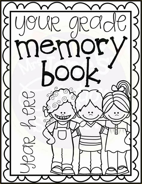 printable memory book templates    year memory book