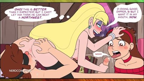 gravity falls threesome pacifica dipper mabel group oral sex and anal